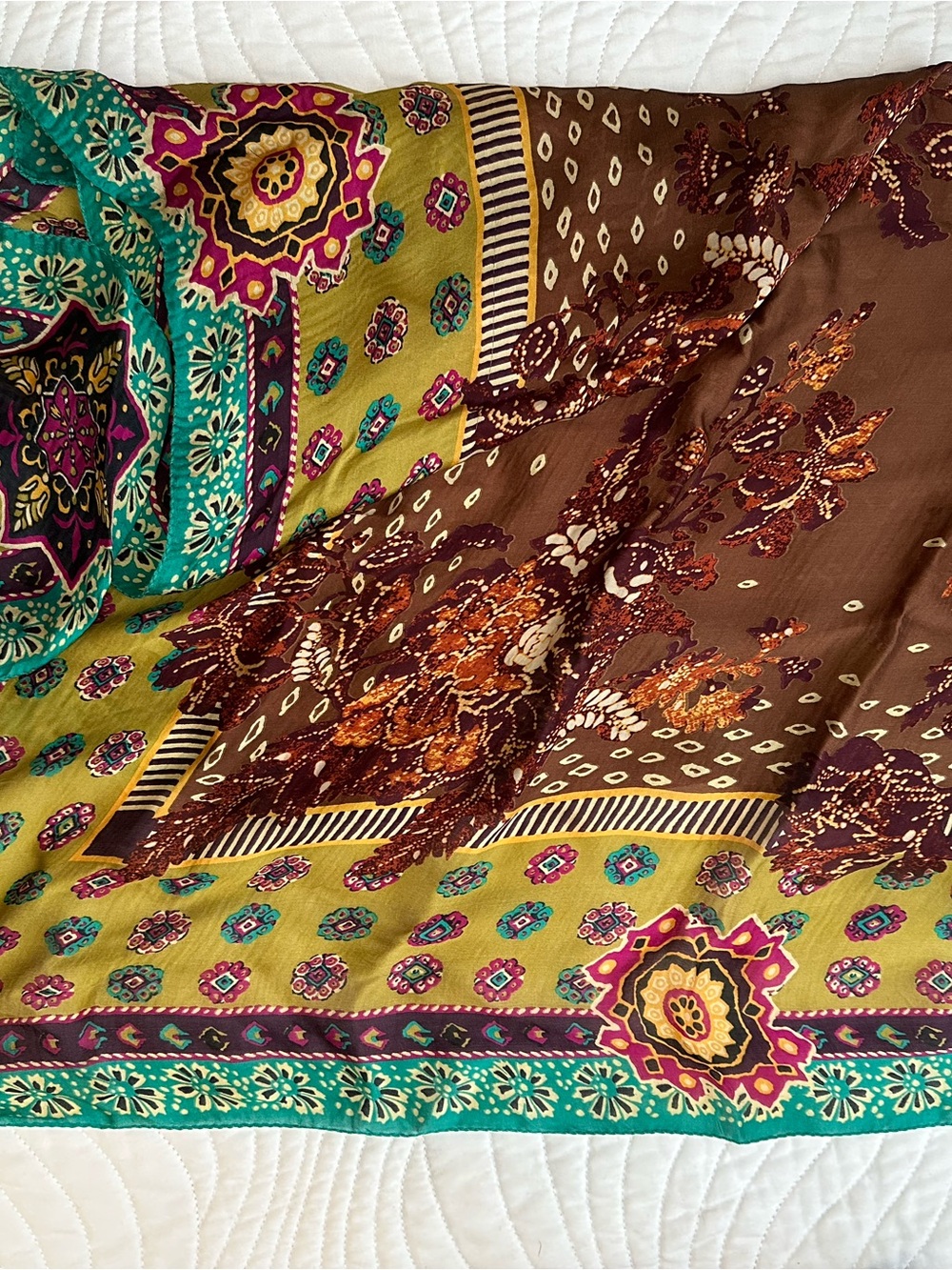 Kenzo vintage silk scarf 36”sq